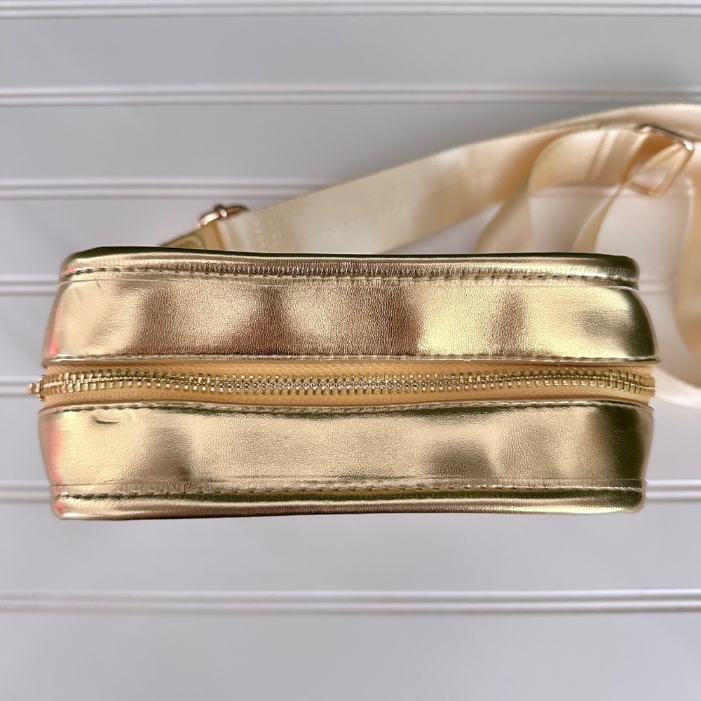 Clear Stadium Bag Purse GOLD Concert Crossbody NWOT - Picture 2 of 3